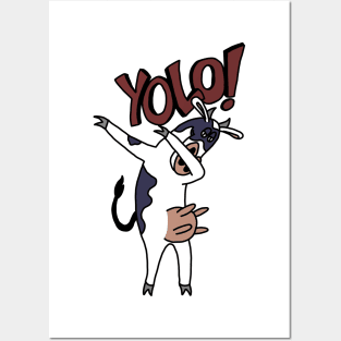 Yolo Dab Cow Posters and Art